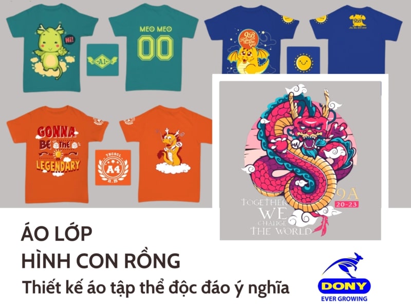 Áo Lớp Hình Con Rồng – Thiết Kế Áo Tập Thể Độc Đáo Ý Nghĩa