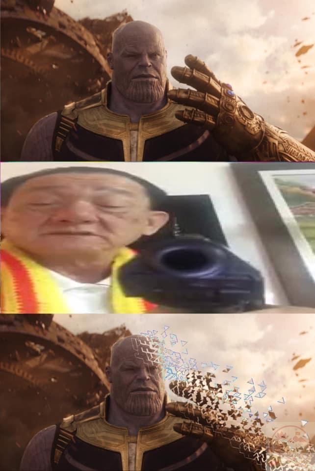 Hình ảnh Trần Dần thường được ghép cùng lời thoại gây sốc để thêm hài hước