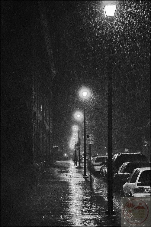 Cảnh mưa không màu sắc gợi nhắc về sự đơn giản nhưng rất tinh tế