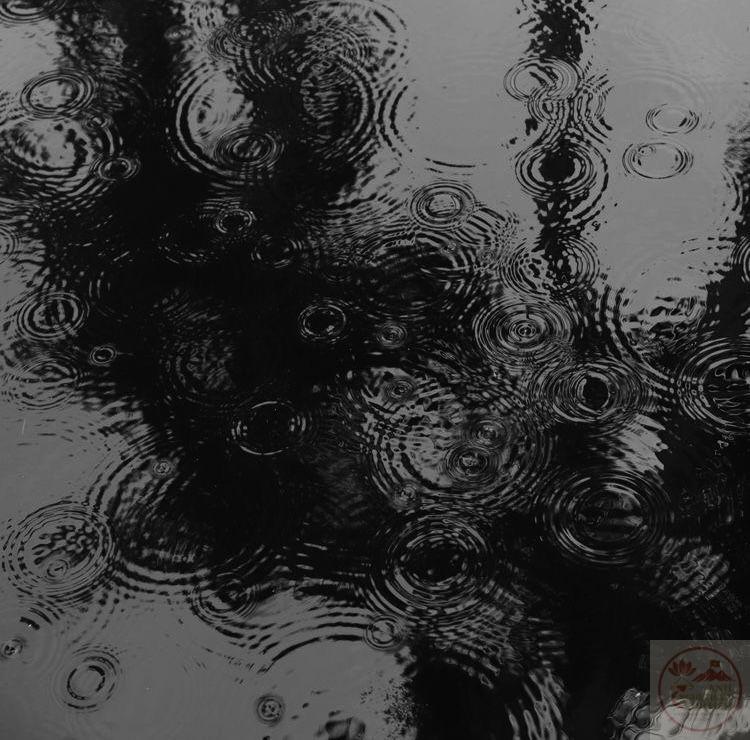 Mưa trắng đen gợi nên một không gian sâu lắng và nhiều cảm xúc