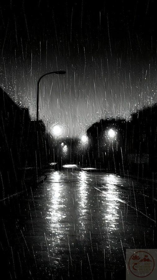 Những cơn mưa trắng đen tạo nên bức tranh đầy chiều sâu tâm trạng