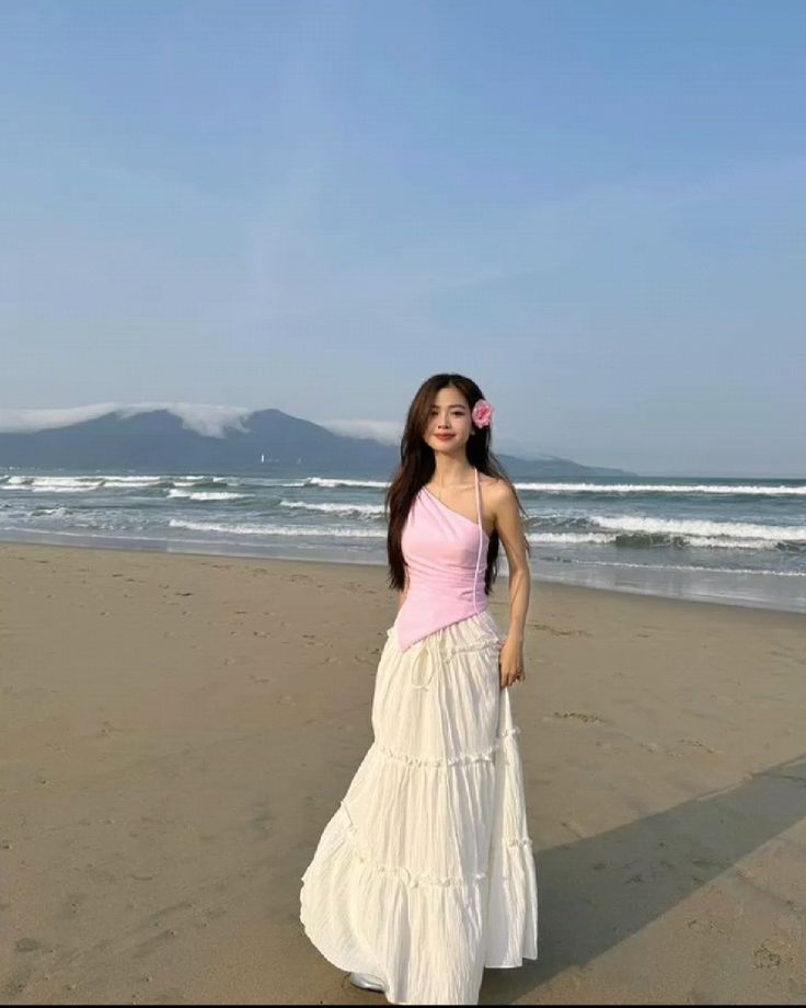 váy maxi cách tạo dáng chụp ảnh đẹp khi mặc váy