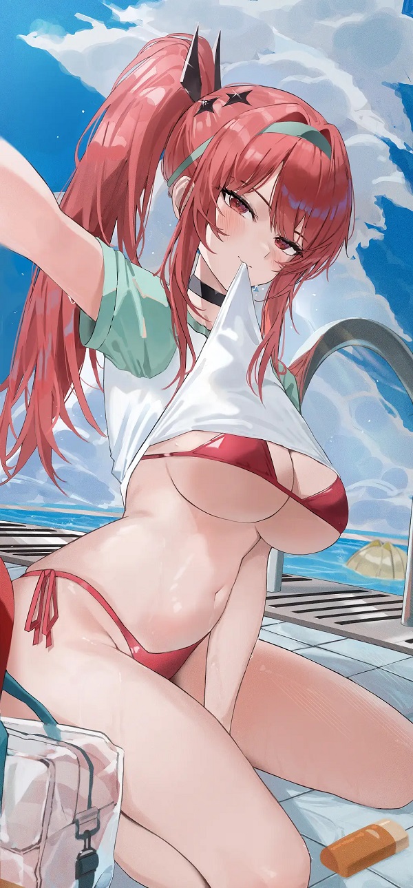 Hình ảnh nhẹ nhàng, đáng yêu bên biển chiều