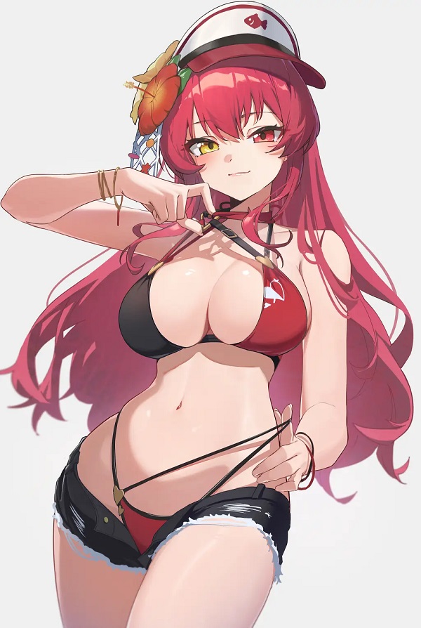 Gái anime tạo dáng đứng nhìn xa xăm