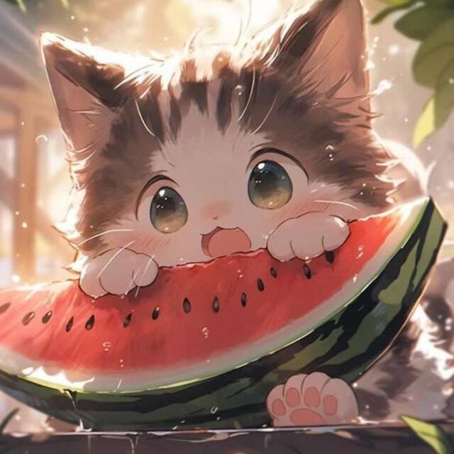 Avatar mèo cute anime