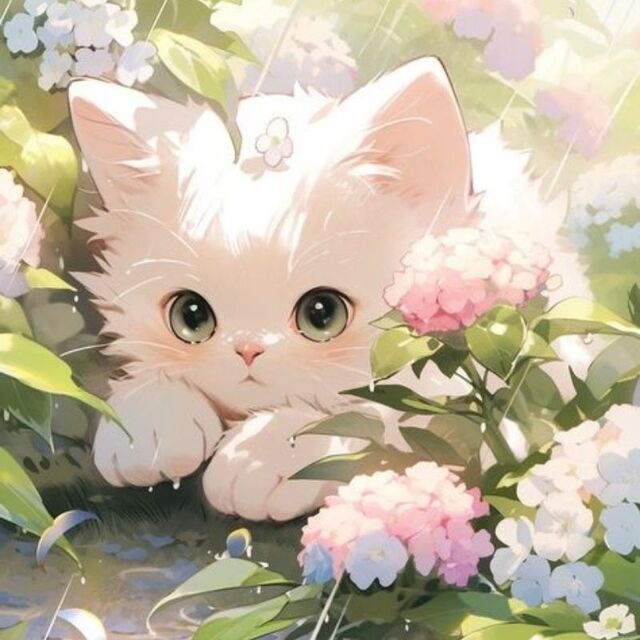 Avatar mèo cute anime