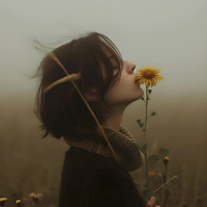 ảnh buồn cho nữ hoảng hốt