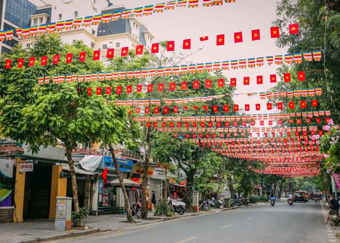 Hình ảnh đường phố ngày lễ