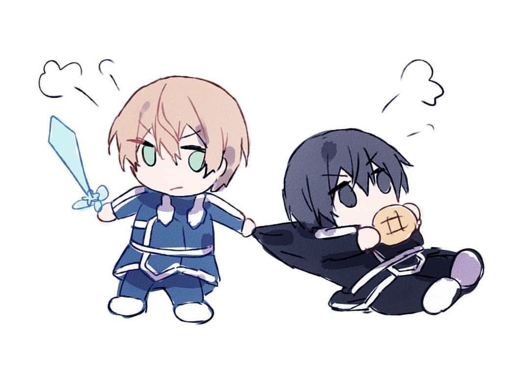 Không cần áo giáp, Kirito chibi dùng sự dễ thương làm vũ khí