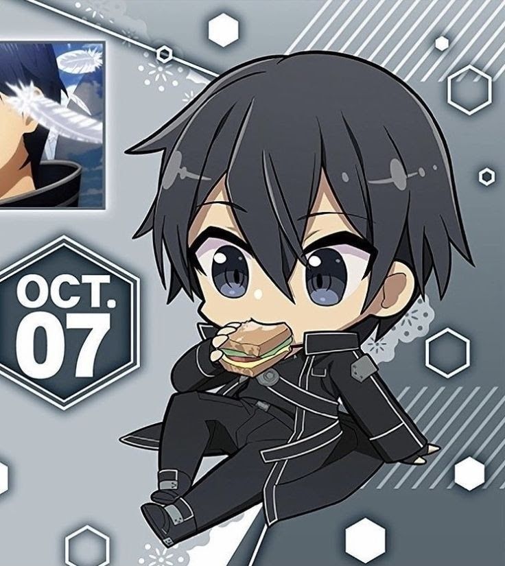 Kirito mà cầm kiếm chibi là fan chỉ muốn ôm về nuôi