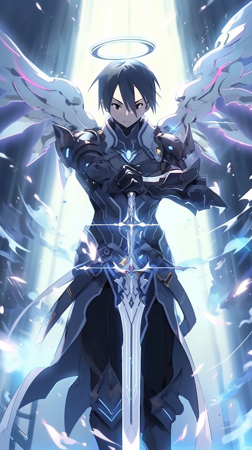 Ảnh Kirito này có thể làm avatar cho cả mùa anime luôn