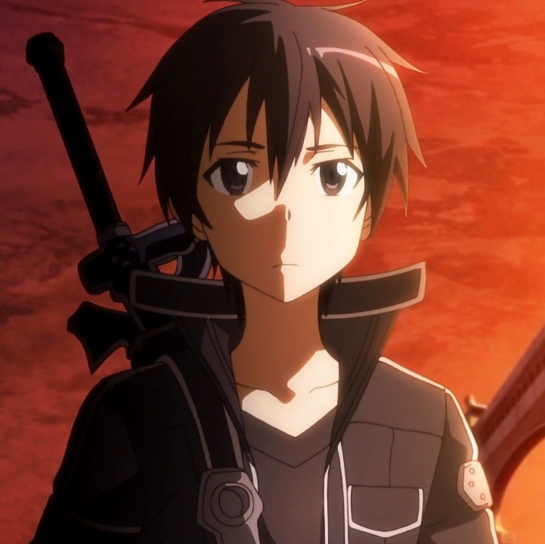 Hình Kirito bước đi giữa ánh sáng và bóng tối thật huyền ảo