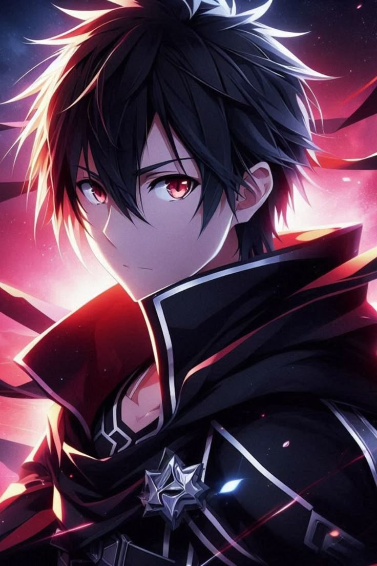Hình Kirito trong gió phảng phất chút cô đơn khó tả