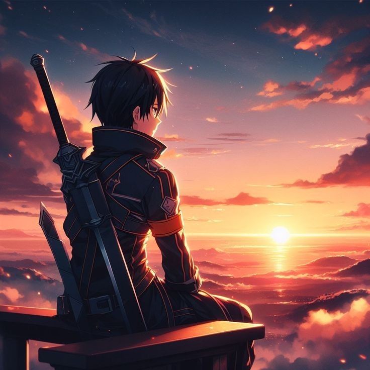 Tấm này Kirito không chiến đấu, chỉ ngồi thôi cũng đủ đẹp