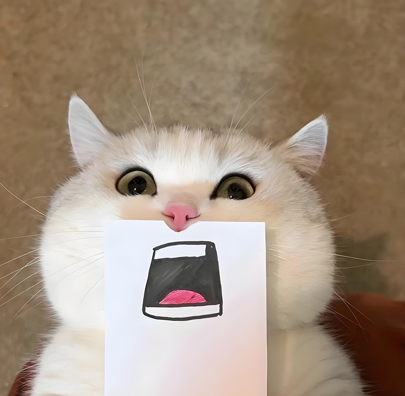 Ảnh avatar mèo ngáo đáng yêu và hài hước