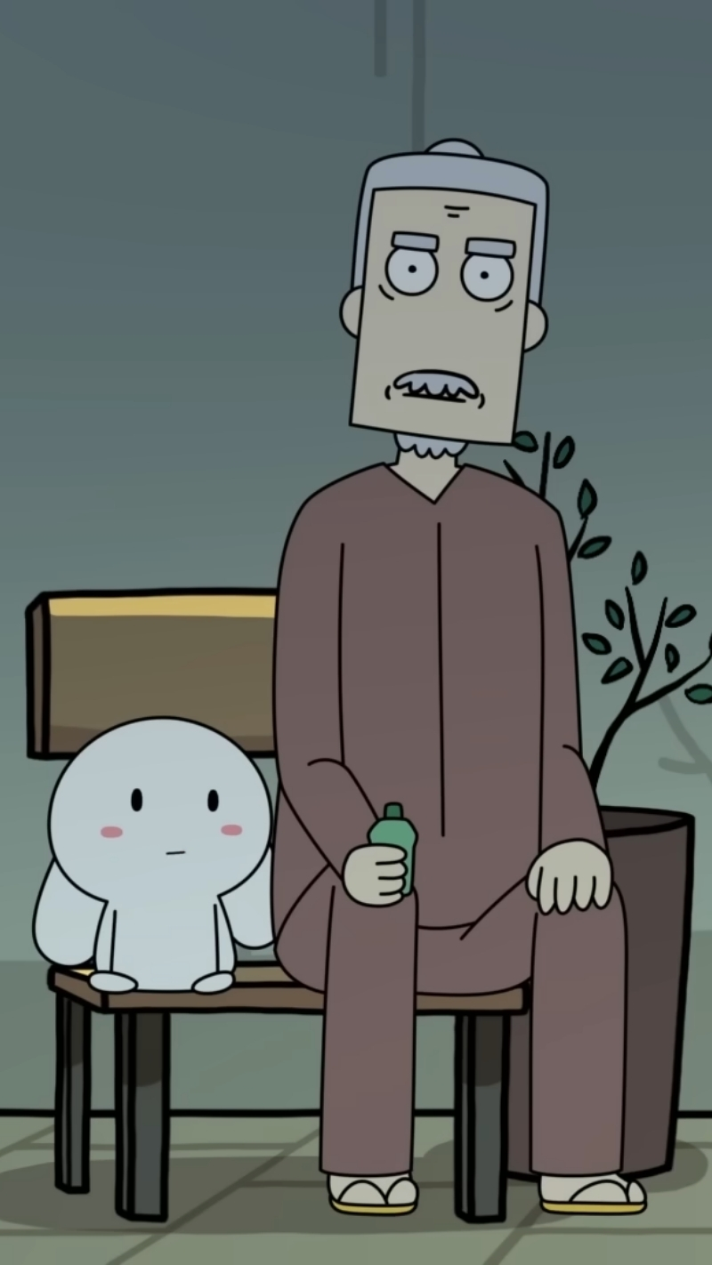 Ảnh ông Năm và thỏ 7 màu chia sẻ khoảnh khắc