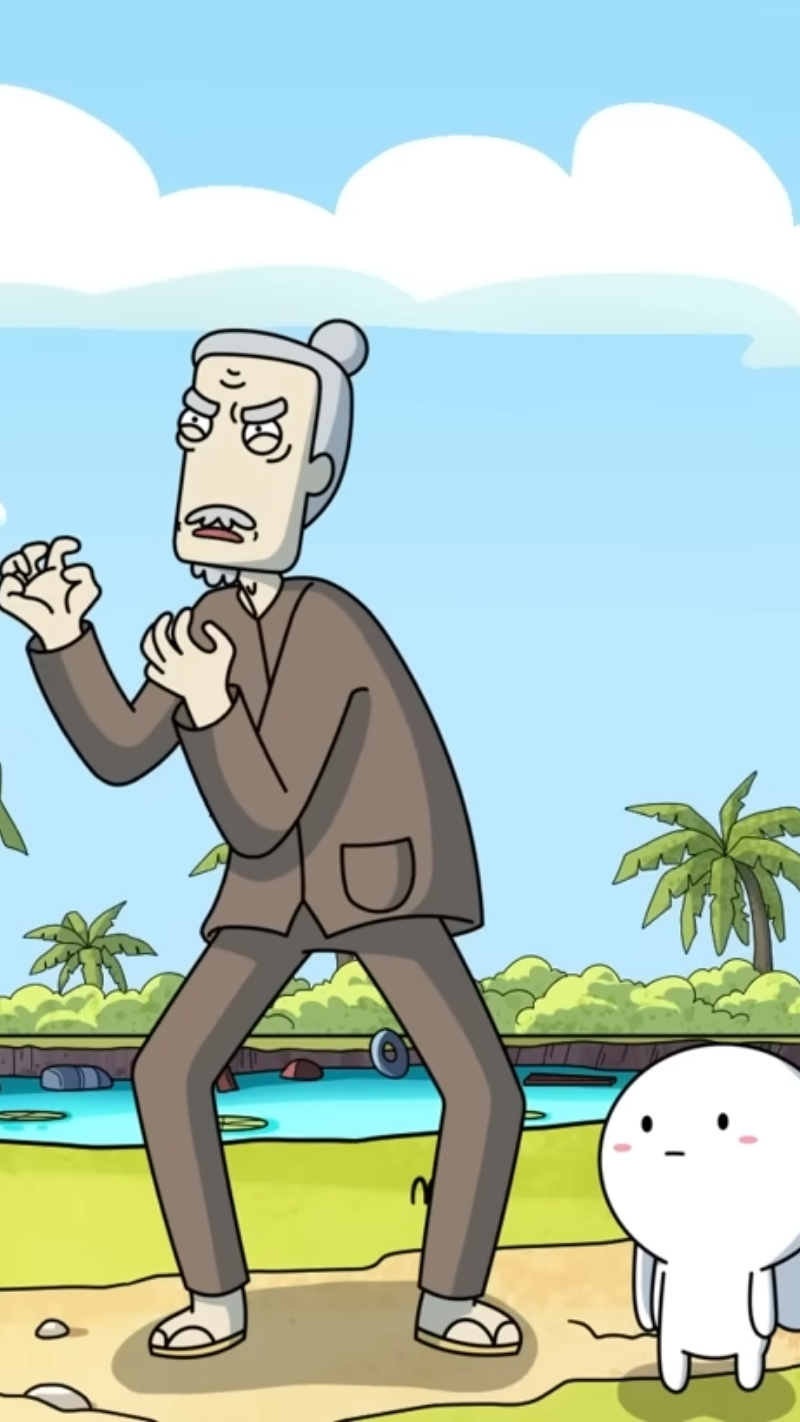 Ảnh nền gắn bó ông Năm và thỏ 7 màu