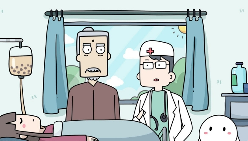 Ảnh thỏ 7 màu và ông Năm ngồi tâm sự