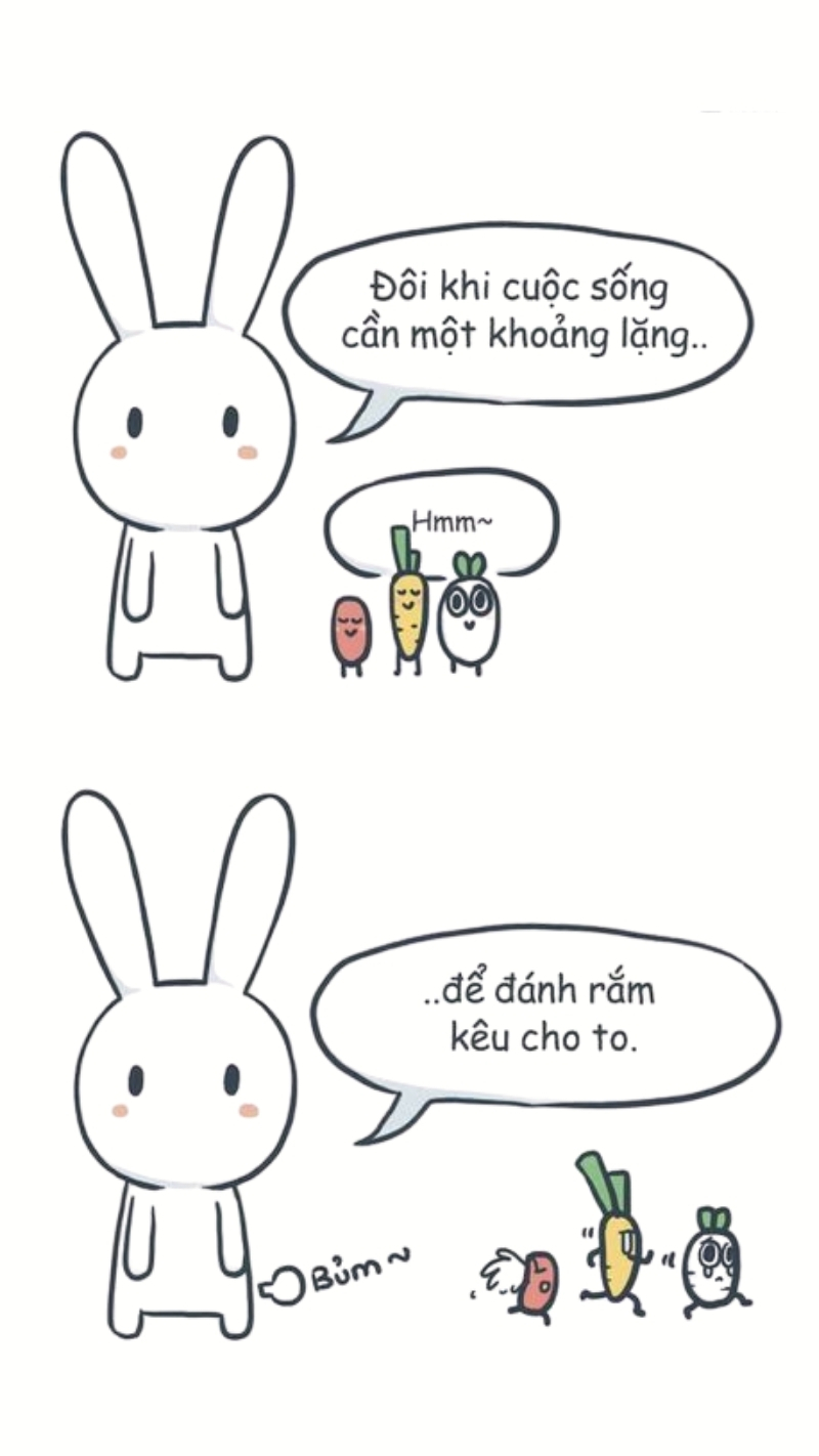 Meme thỏ 7 màu đang giận cực gắt