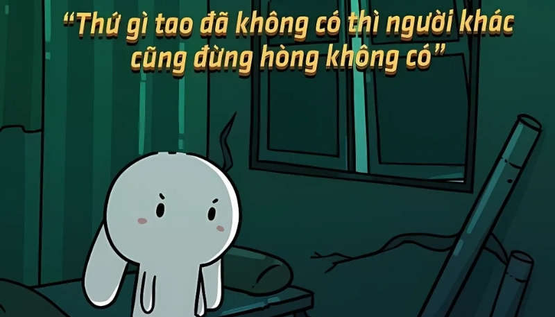 Ảnh nền meme độc đáo thỏ 7 màu