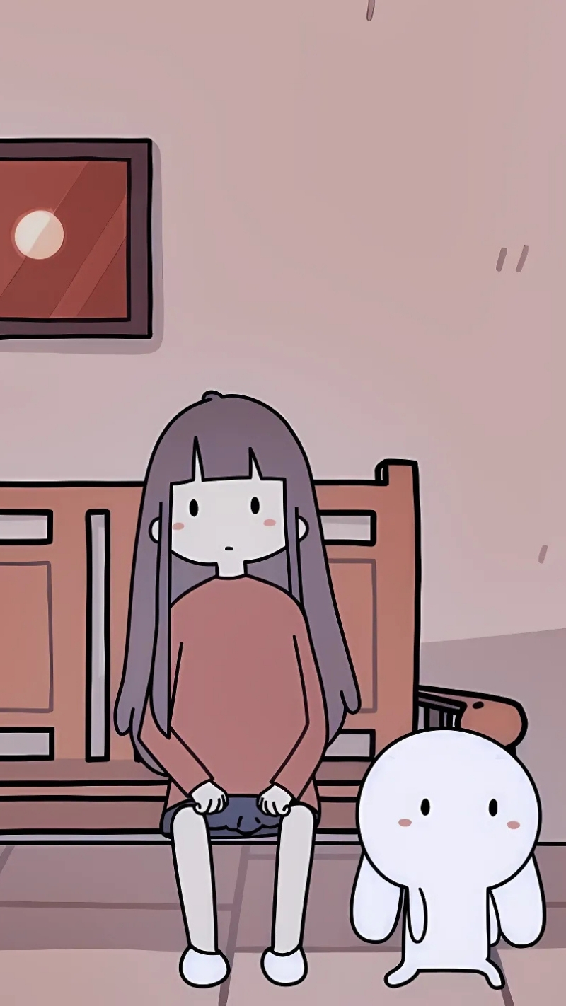 Hình nền thỏ 7 màu và chị Xô cute chuẩn 4K