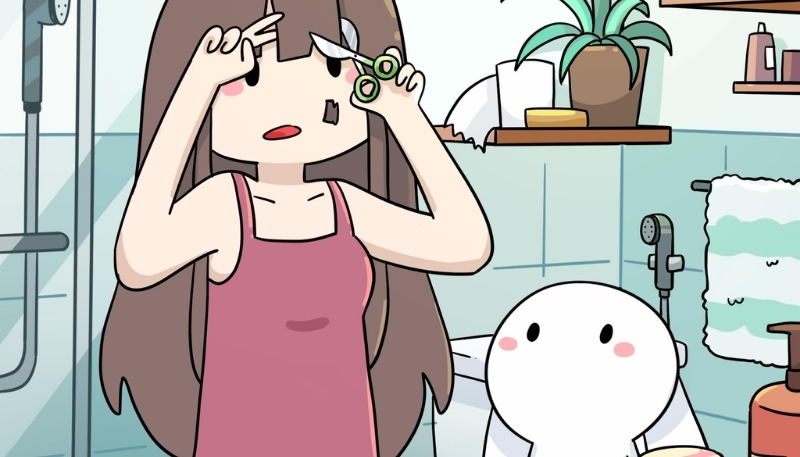 Wallpaper đẹp thỏ 7 màu và chị Xô