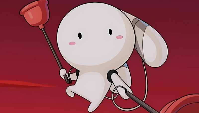 Hình nền thỏ 7 màu ngầu chất lừ