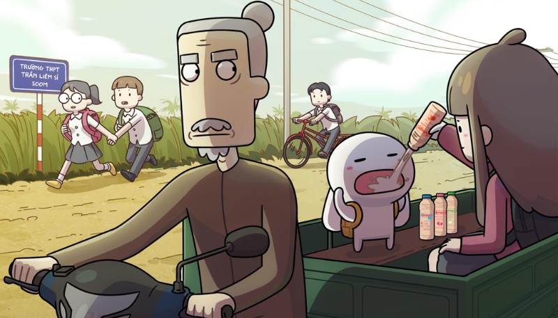 Wallpaper thỏ 7 màu cute full HD máy tính