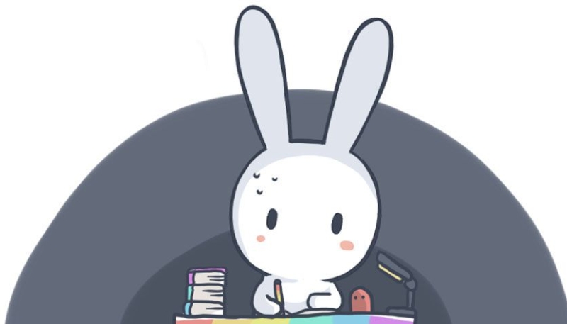 Nền máy tính thỏ 7 màu cute cực dễ thương