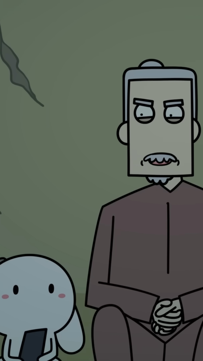 Wallpaper dễ thương độ nét cao ông Năm và thỏ