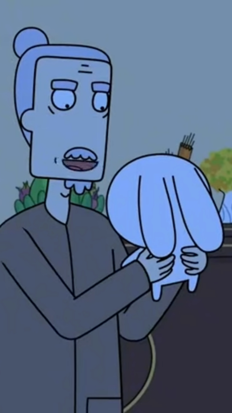 Nền ảnh thân thiết ông Năm cùng thỏ 7 màu cute