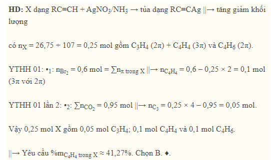 Giải bài tập về Vinylaxetilen - câu 5