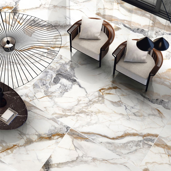 Gach lat nen mau trang van khoi sang trong