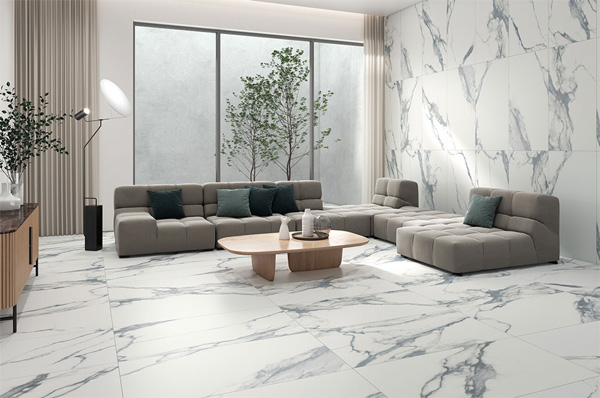 Gach lat nen mau trang van khoi phong thuy