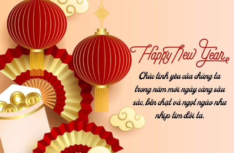 Lời chúc Tết hay lãng mạn dành cho người yêu