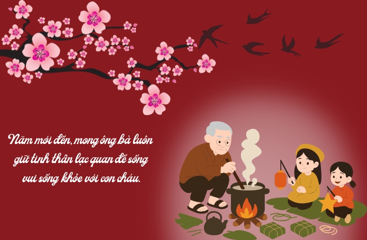 những câu chúc Tết hay và ý nghĩa dành tặng ông bà