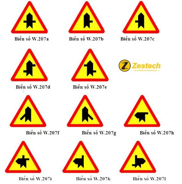 Biển báo đường này giao với đường ưu tiên
