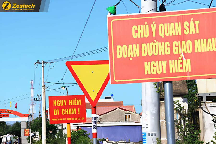 Biển báo giao nhau với đường ưu tiên (sắp đến đoạn đường ưu tiên)