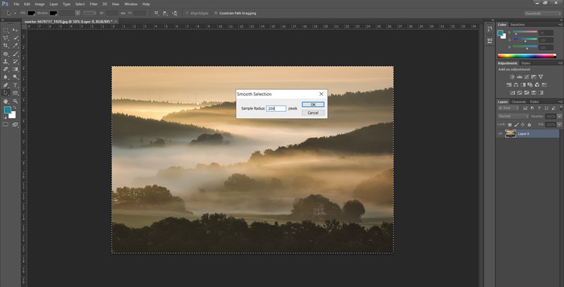 Điều chỉnh Pixels tương ứng độ bo góc bạn muốn