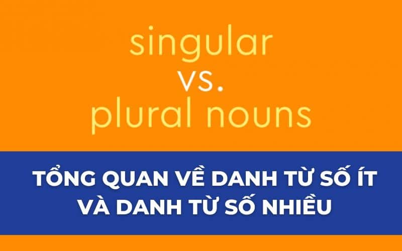 Những điều cần biết về danh từ số ít và danh từ số nhiều trong tiếng Anh 