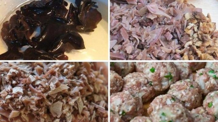 B2- Làm mọc, thành phần phải có trong cách nấu bún mọc