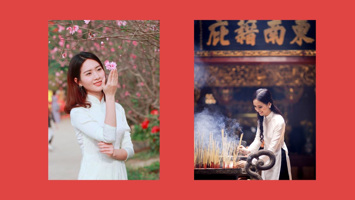 Cách tạo dáng chụp ảnh áo dài nơi tôn nghiêm