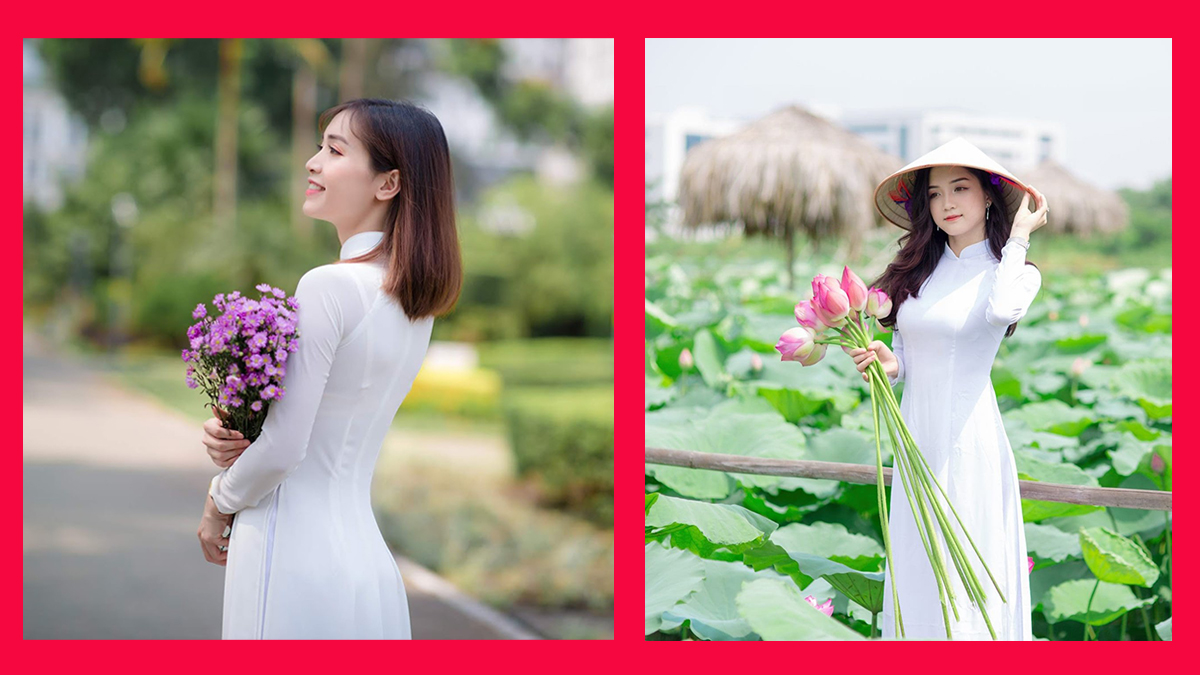 Cách tạo dáng chụp ảnh áo dài trắng