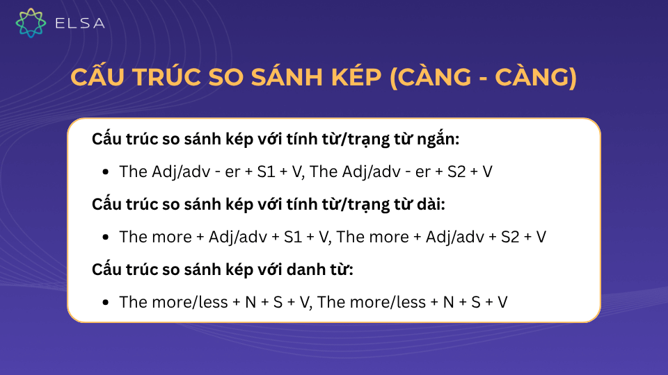 Cấu trúc so sánh kép