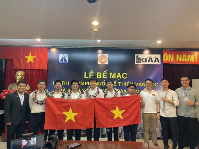 Học sinh Việt Nam giành huy chương vàng trong kỳ thi Olympic Quốc tế về thiên văn và vật lý thiên văn