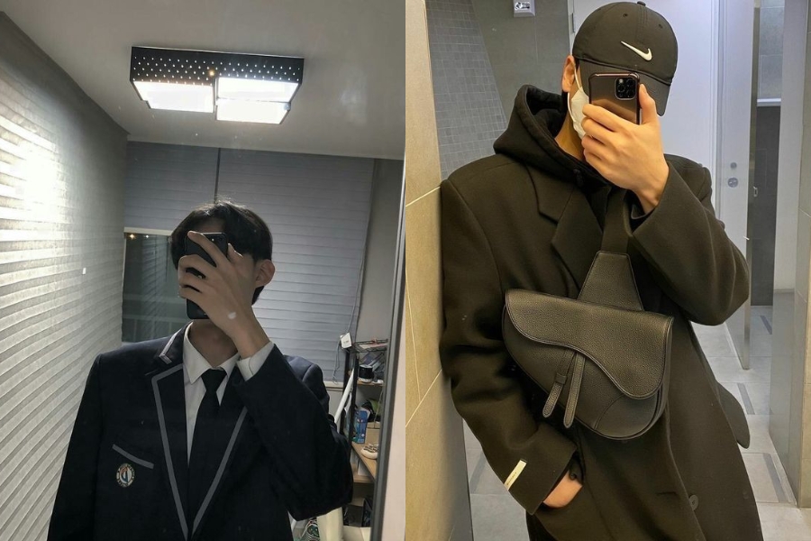 Chụp ảnh trước gương với cách tạo dáng che mặt là một xu hướng sáng tạo