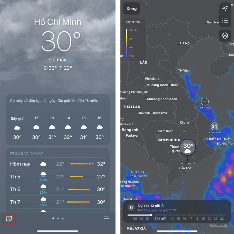 Đo nhiệt độ không khí bằng điện thoại thông minh