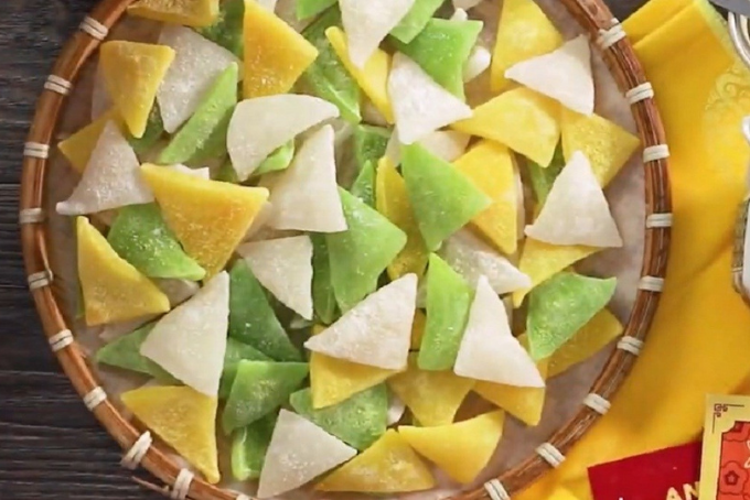 thành phẩm món dừa non ngày tết