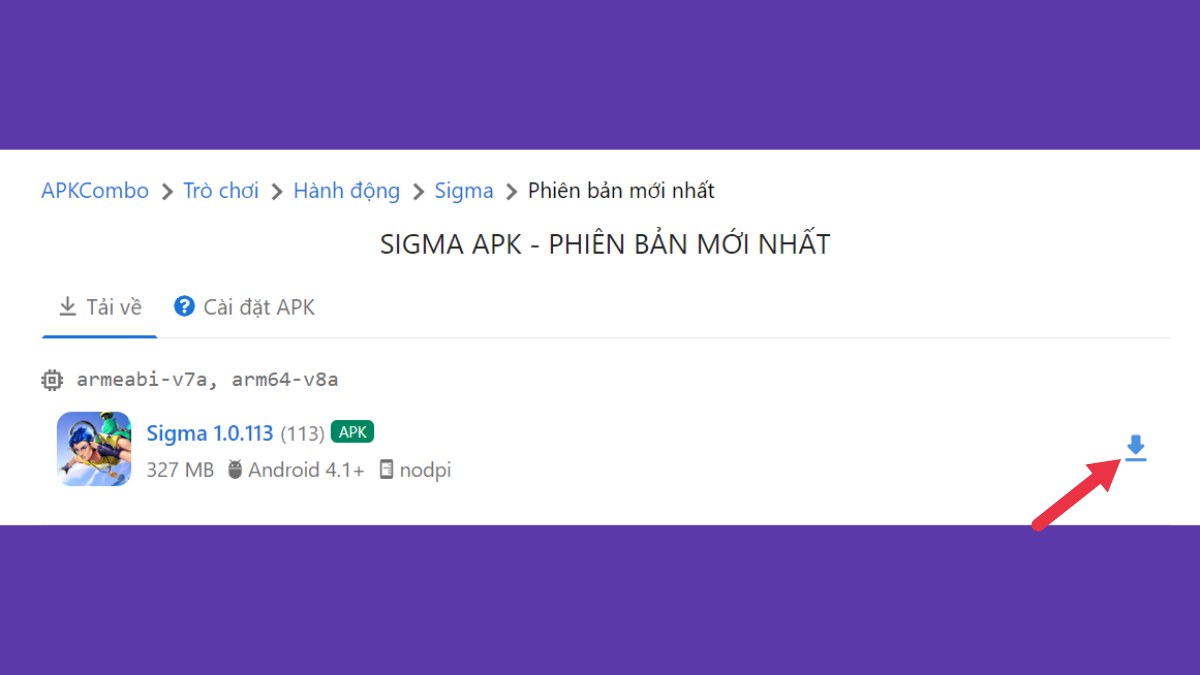 Cách tải Sigma Battle Royale trên điện thoại Android bước 3