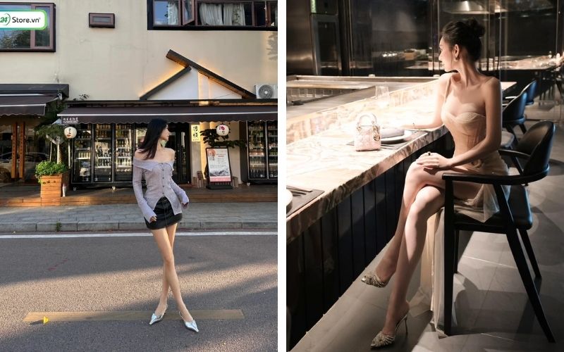 Cách tạo dáng chụp ảnh giày mũi nhọn